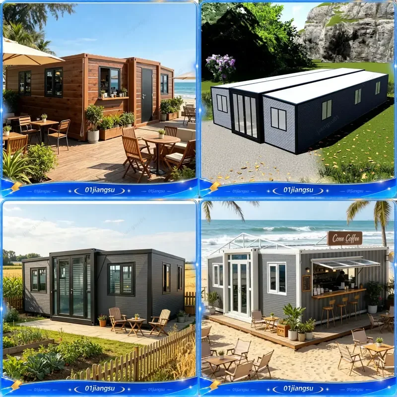 Waterproof Expandable Container House 20ft 40ft Prefab Home 2 3 4 5 Bedroom Foldable Mobile House Portable Living Cabin