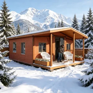 Container House 20 Foot White Prefabricated House, Modular Residence, Expandable Container House, Mobile Office Customized