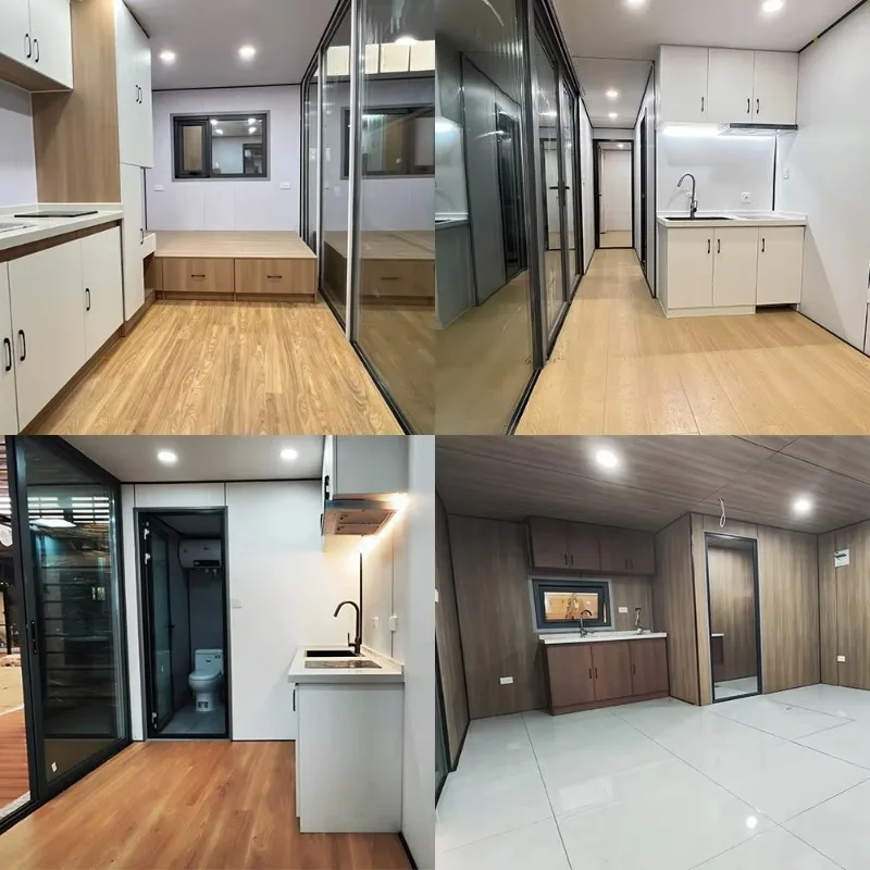 Sturdy Prefab Modular House Tiny House Bedroom+toilet Kitchen Rooms Mobile Home Detachable apple Cabin House for Parks Outdoor - Image 4