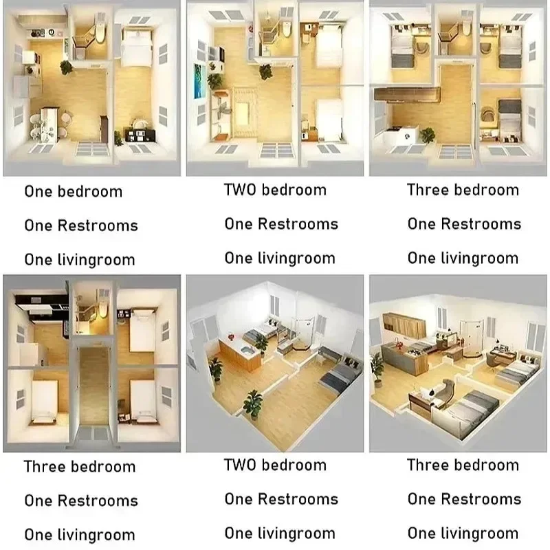 High Quality Steel Frame Container House and Durable Mobile House 20ft 40ft 2 3 Bedrooms Soundproof Walls - Image 5