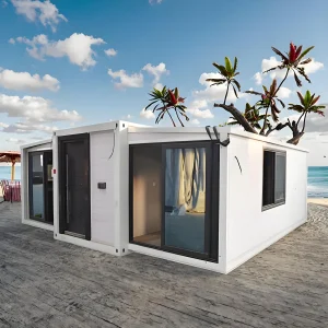 Eady To Ship 20ft Prefabricated Expandable Container House Prefab Mobile Tiny Home 2 3 4 Bedroom With Kitchen And Bathroom