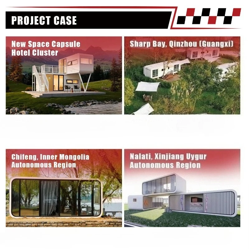 Apple Cabin Space Capsule Mobile Container House Prefab Modular Steel Bedroom Living Room Bathroom Park Office Villa - Image 2