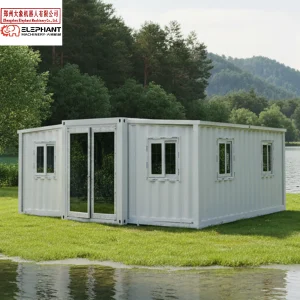 Customized 40Ft Luxury Modern Folding Expandable Prefabricated House 20Ft Hurricane Proof Insulated Movable Prefab Home With Fur