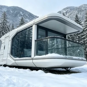Luxury Modular Prefabricated Space Capsule House Portable Mobile Small Building For Outdoor Residential Hotel Use