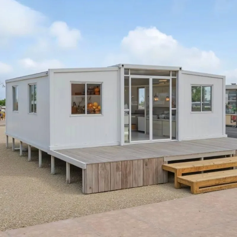 High Quality Steel Frame Container House and Durable Mobile House 20ft 40ft 2 3 Bedrooms Soundproof Walls
