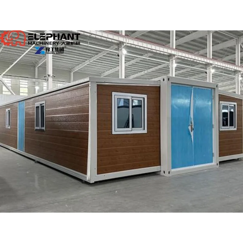 20ft 40ft Folding Expandable Container House 2 Bedroom Portable Tiny Prefab Villa Steel Sandwich Panel Foldable Caravan Trailer - Image 3