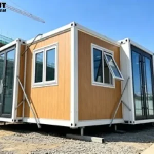 20ft 40ft Folding Expandable Container House 2 Bedroom Portable Tiny Prefab Villa Steel Sandwich Panel Foldable Caravan Trailer