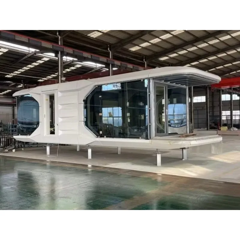 Customized Extendable Prefabricated Capsule Container House Sandwich Panel Easily Moved Breathable Design for Home & Villa Use - Image 5
