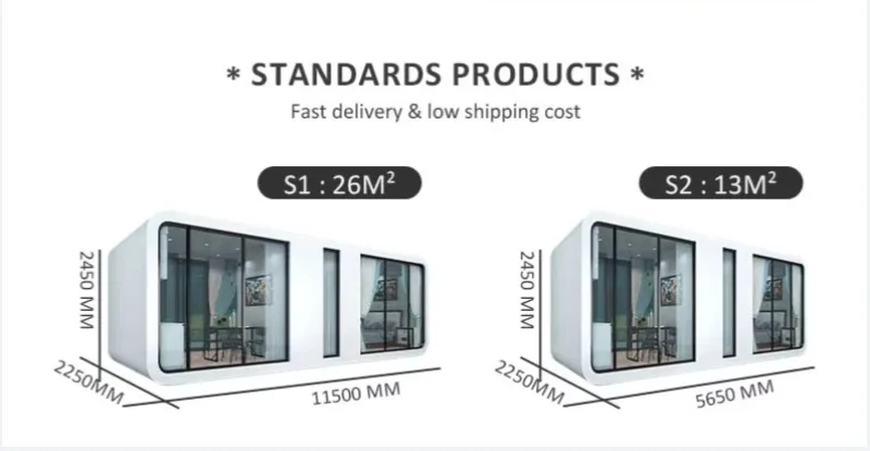 Double-Room Apple Cabin, 28m² Modular Prefab House, Separate Toilet, Steel Frame, Year-Round Use, 5 Units Bulk Price - Image 5
