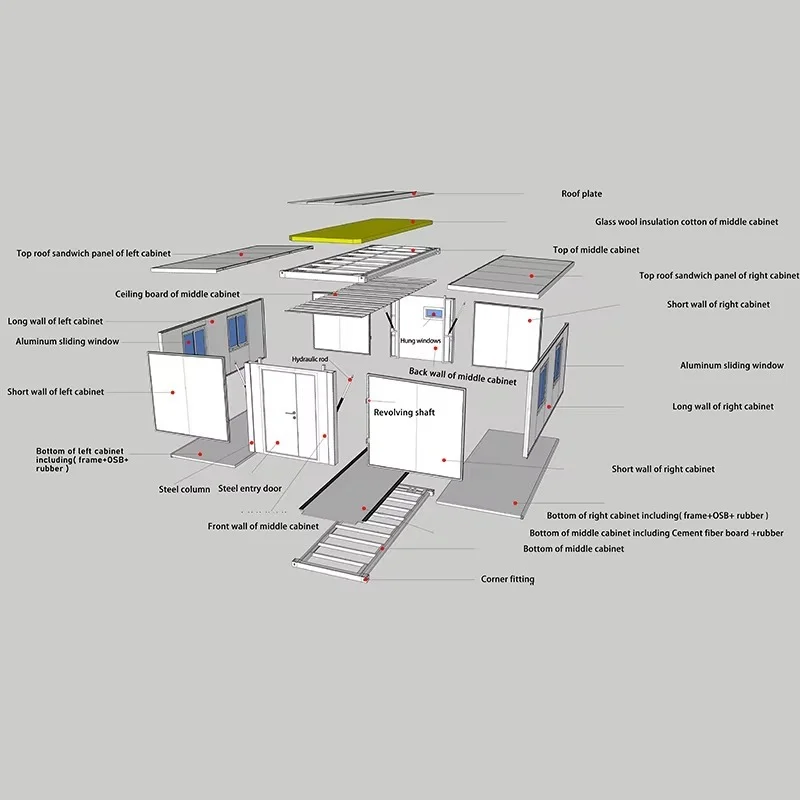 Custom Modern Luxury Expandable Container Prefabricated House with Kitchen Bedroom Folding Prefab Tiny Mobile House Homes Villa - Image 6