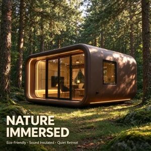 Featuring Luxury Modern Design Ready To Move In Prefabricated Layout Apple Cabin Space Pod Capsule House Modular Living Pod