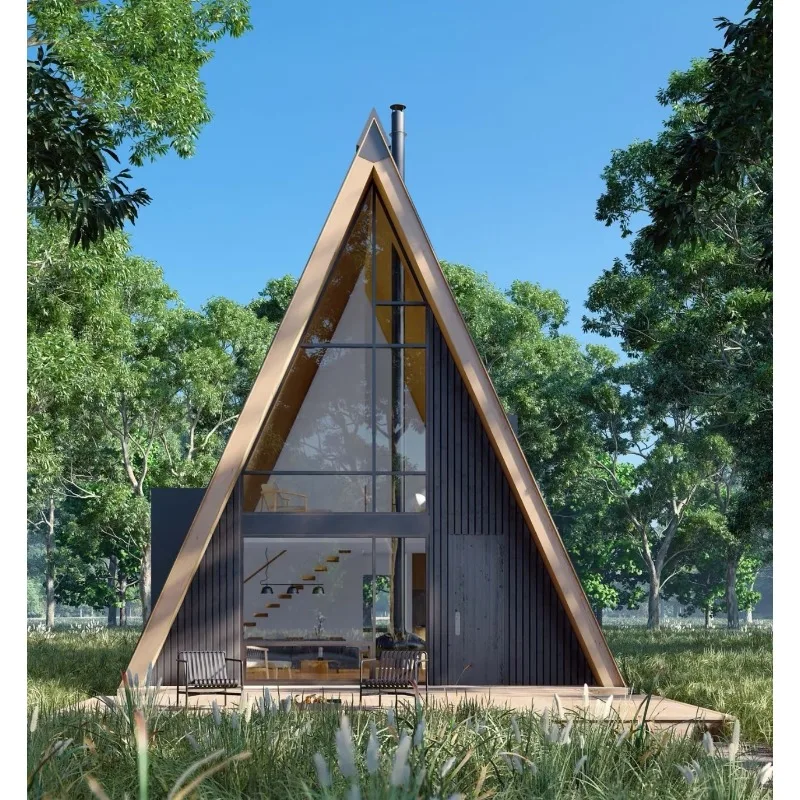 Movable Prefab Steel Container House – Luxurious 1-2 Bedroom Small Triangle Modern Design for Hotel & Comfortable Accommodation - Image 3