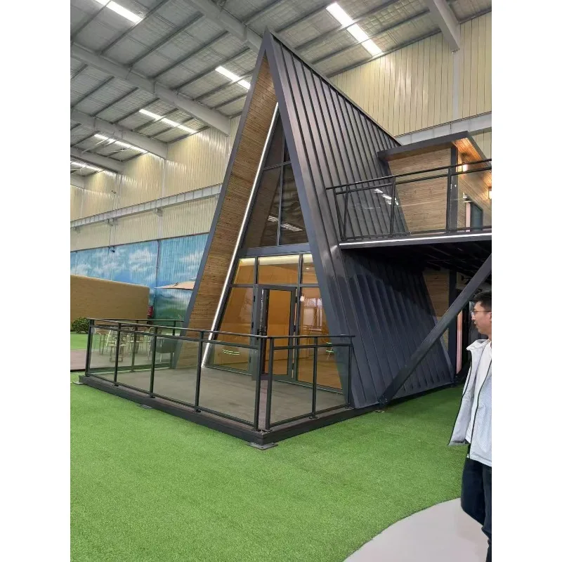 Movable Prefab Steel Container House – Luxurious 1-2 Bedroom Small Triangle Modern Design for Hotel & Comfortable Accommodation - Image 4
