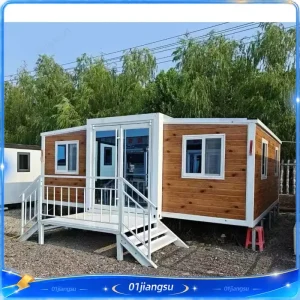 Luxury Foldable Container House 20ft 40ft Expandable Mobile Home 2 3 Bedroom Portable Prefab House with Kitchen Bathroom for