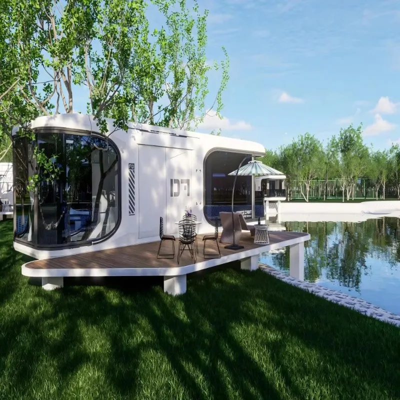 Customized Extendable Prefabricated Capsule Container House Sandwich Panel Easily Moved Breathable Design for Home & Villa Use - Image 4