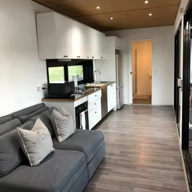 Double-Room Apple Cabin, 28m² Modular Prefab House, Separate Toilet, Steel Frame, Year-Round Use, 5 Units Bulk Price - Image 4